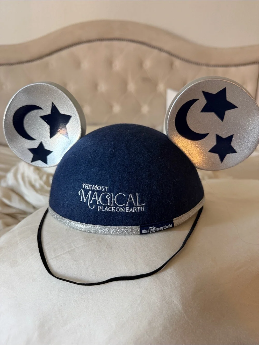 Disney Navy and Silver 'Magical Place' Ear Hat